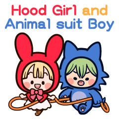 Hood Girl and Animal suit Boy(anime)