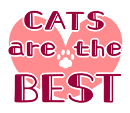 CATS ARE THE BEST sticker #12554293