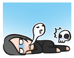 Dark KAEDE-kun sticker #12554341