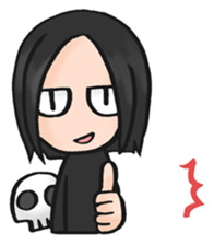 Dark KAEDE-kun sticker #12554354