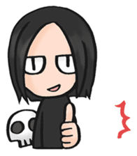 Dark KAEDE-kun sticker #12554354