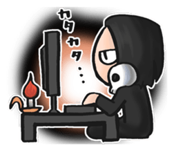 Dark KAEDE-kun sticker #12554367