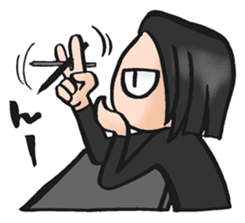 Dark KAEDE-kun sticker #12554368