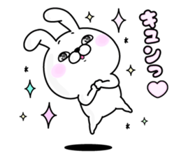 Rabbit and Bear 100% Love sticker #12554375