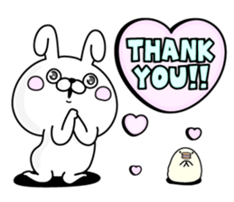 Rabbit and Bear 100% Love sticker #12554377