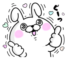 Rabbit and Bear 100% Love sticker #12554378