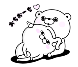 Rabbit and Bear 100% Love sticker #12554383