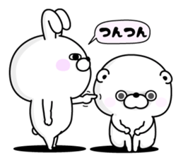 Rabbit and Bear 100% Love sticker #12554388