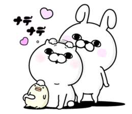 Rabbit and Bear 100% Love sticker #12554401