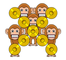Cymbal monkey/Animated 2 sticker #12554595