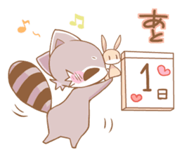 LOVE!Raccoons&Rabbit5 sticker #12554757