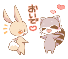 LOVE!Raccoons&Rabbit5 sticker #12554760