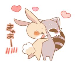 LOVE!Raccoons&Rabbit5 sticker #12554761