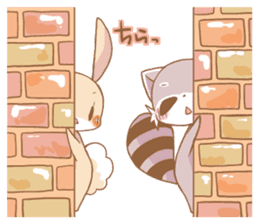 LOVE!Raccoons&Rabbit5 sticker #12554772