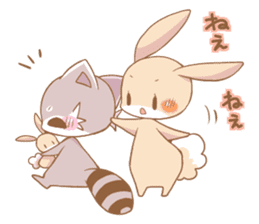 LOVE!Raccoons&Rabbit5 sticker #12554774
