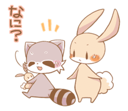 LOVE!Raccoons&Rabbit5 sticker #12554775