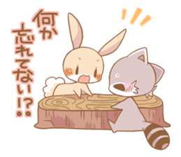 LOVE!Raccoons&Rabbit5 sticker #12554779