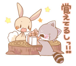 LOVE!Raccoons&Rabbit5 sticker #12554780