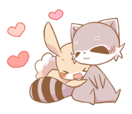 LOVE!Raccoons&Rabbit5 sticker #12554787