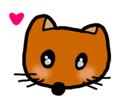 little brown fox sticker #12555231