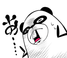 Protruding teeth panda Sticker2 sticker #12555399