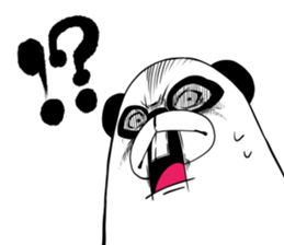 Protruding teeth panda Sticker2 sticker #12555403