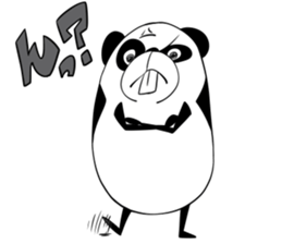Protruding teeth panda Sticker2 sticker #12555416