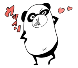 Protruding teeth panda Sticker2 sticker #12555422