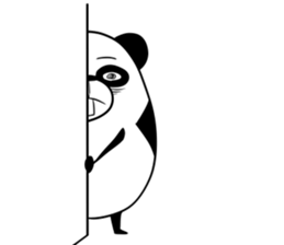 Protruding teeth panda Sticker2 sticker #12555424