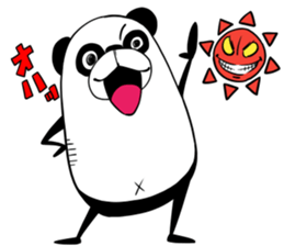 Protruding teeth panda Sticker2 sticker #12555427