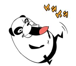 Protruding teeth panda Sticker2 sticker #12555432