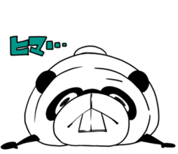 Protruding teeth panda Sticker2 sticker #12555434