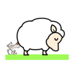 Animated Stickers of The sheep sticker #12555930