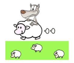 Animated Stickers of The sheep sticker #12555939