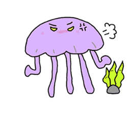 The Jellies - A jellyfish for every mood sticker #12556215