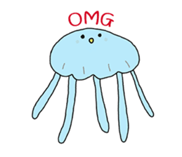 The Jellies - A jellyfish for every mood sticker #12556223