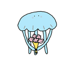 The Jellies - A jellyfish for every mood sticker #12556237