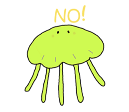 The Jellies - A jellyfish for every mood sticker #12556244