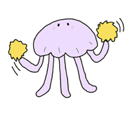 The Jellies - A jellyfish for every mood sticker #12556248