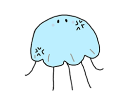 The Jellies - A jellyfish for every mood sticker #12556249
