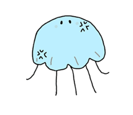 The Jellies - A jellyfish for every mood sticker #12556249