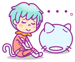 nekoneko space travelers sticker #12556390