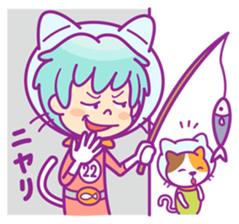 nekoneko space travelers sticker #12556395