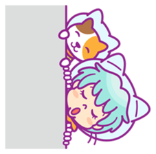 nekoneko space travelers sticker #12556399