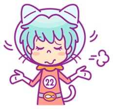 nekoneko space travelers sticker #12556403