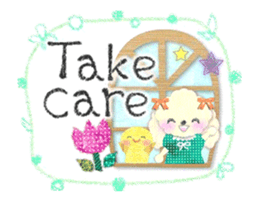 toy poodle "LUNLUN"-movie- English 1 sticker #12556820