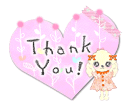 toy poodle "LUNLUN"-movie- English 1 sticker #12556829