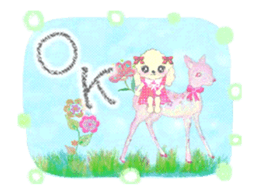 toy poodle "LUNLUN"-movie- English 1 sticker #12556835