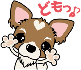 Papillon dog "Rook"2 sticker #12557078