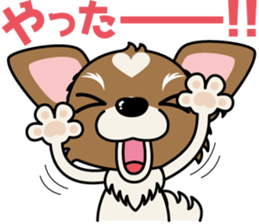 Papillon dog "Rook"2 sticker #12557081